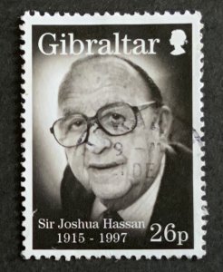 GIBRALTAR 1997 SIR JOSHUA HASSAN SG822  FINE USED