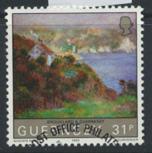 Guernsey  SG 281  SC# 268  Renoir paintings First Day of issue cancel see scan