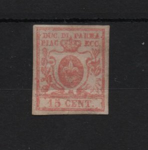 Parma # 9 signed Mint O.G. VF Cat $385- Lakeshore Philatelics