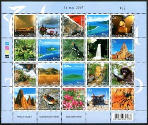 Thailand 2130 at sheet, MNH. Unseen Tourist Attractions, 2004 Monuments & views.