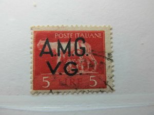 Italia Trieste Venezia Giulia AMG Allied Military 1945-47 5L Fine used A5P9F250