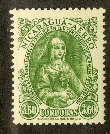 NICARAGUA C320 MNH SCV $2.75 BIN $1.50 ROYALTY