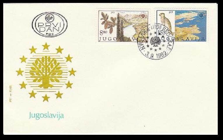 Yugoslavia Monk Seal Trees Nature Protection FDC SG#2037-2038 SC#1584-1585