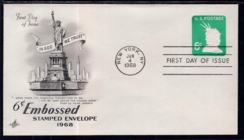 US U551 Statue of Liberty Artcraft U/A FDC