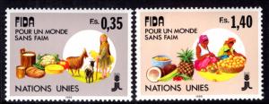 UN Geneva 162-163 MNH VF