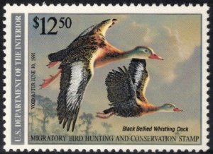 US 1990 $12.50 Black Bellied Whistling Duck; Scott RW57; MNH