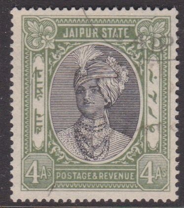 India: Jaipur #41 used 4-annas