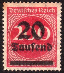 1923, Germany, 20.000Mk, MNG, Sc 246