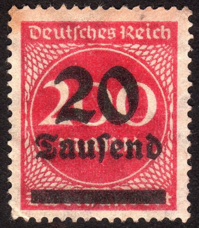 1923, Germany, 20.000Mk, MNG, Sc 246