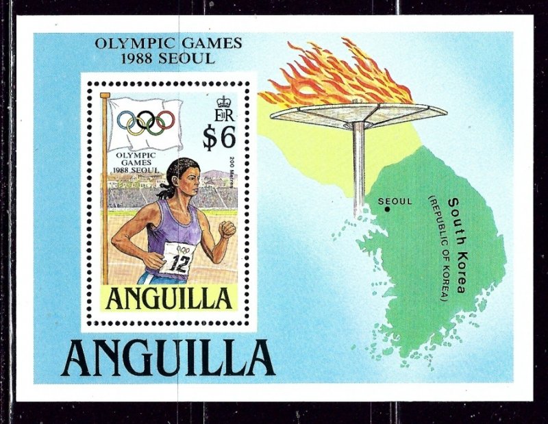 Anguilla 763 MNH 1988 Olympics S/S    (ap3078)