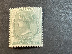 MALTA # 8-MINT/HINGED----GREEN----1885(LOTA)