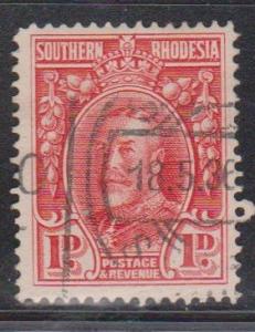 SOUTHERN RHODESIA Scott # 17 Used - KGV Definitive