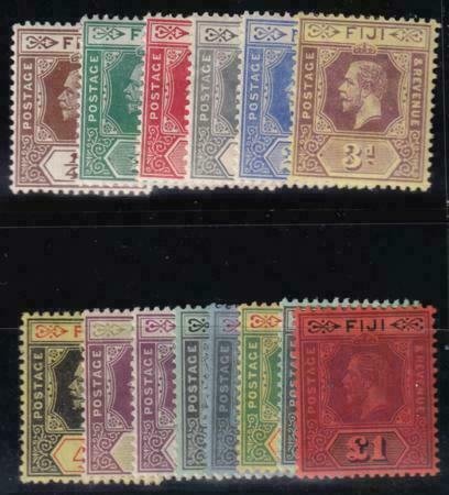 Fiji 1912-1923 SC 79-92 LH Set