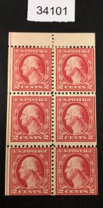 MOMEN: US STAMPS #499e MINT OG H  BOOKLET LOT #34101