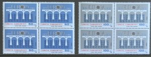 TURKEY 1984 EUROPA UNMOUNTED MINT BLOCKS OF 4 SG2854/5