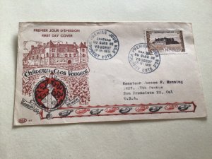 France first day cover 1951 Vougeot Cote   A13751