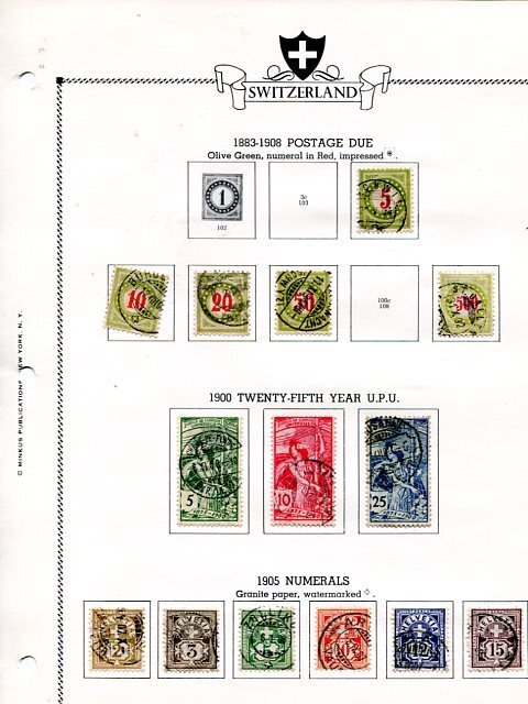 Switzerland lot  used  - Lakeshore Philatelics