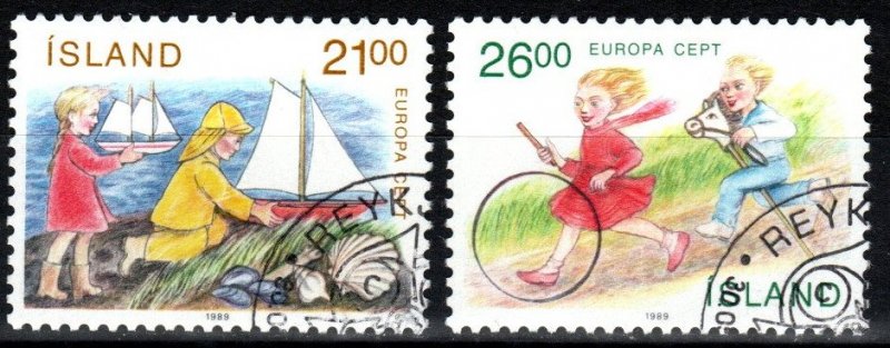 Iceland #675-6   F-VF Used CV $2.50 (X208)