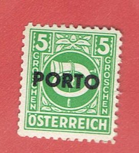 AUSTRIA SCOTT#J190 1946 5g POSTHORN OVERPRINT - MNH