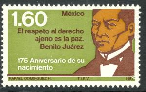MEXICO 1981 BENITO JUAREZ Issue Sc 1229 MNH