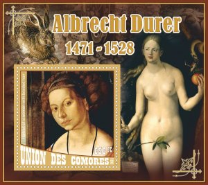 Stamps. Art, painting, Albrecht Durer 2021 8 sheets perforated ** MNH