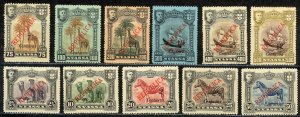 Nyassa Sc# 81-93 (no 1/2c) MH 1921 Lisbon Overprints