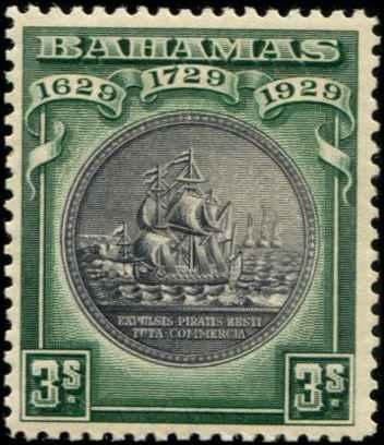 Bahamas SC# 89 SG# 130 Colony Seal 3shillings MH