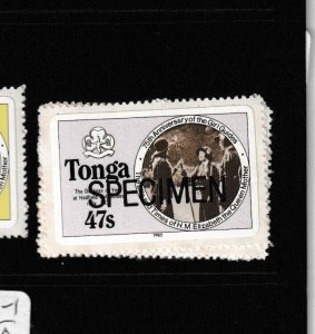 Tonga SC 608-11 Specimen Large Font MNH (2gci)