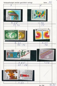 United Nations Mint Never Hinged Stamps  ref R 18294