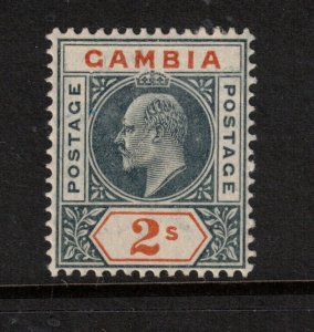 Gambia #37 (SG #54a) Mint Fine+ Original Gum Lightly Hinged Glover Flaw Variety