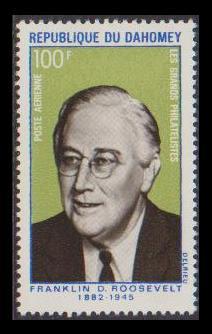 Dahomey 25th Death Anniversary of Franklin Roosevelt 1v SG#391 SC#C116