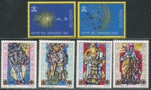 VATICAN Sc#953-958 1994 EUROPA, Year of the Family Complete Sets OG Mint NH