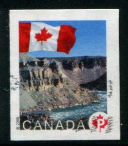2193 Canada \P\ Flag over River, used