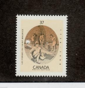 Canada 1216ii ** MNH VF error variety Cuff Link on Les Forges Du Saint-Maurice