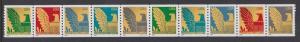 US 3853a Eagles Strip MNH 