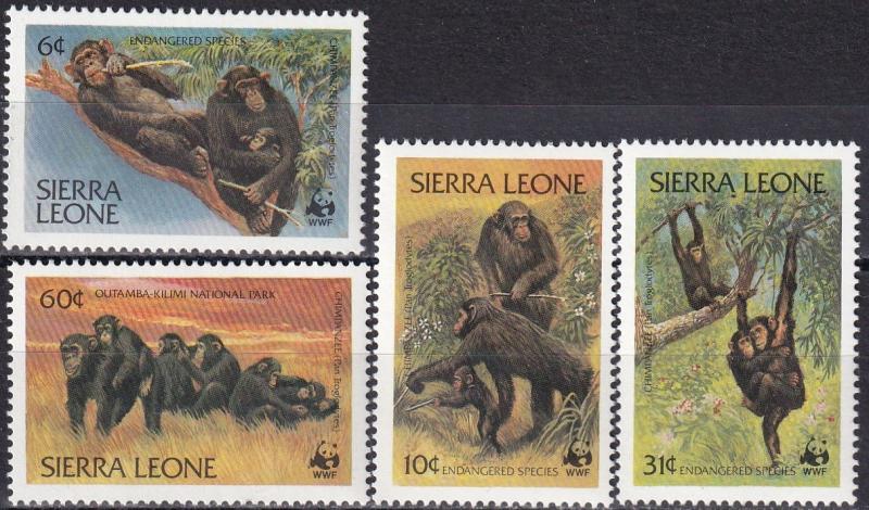 Sierra Leone #586-9  MNH CV $16.25 (A18452)