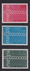 Monaco   #797-799  MNH 1971  Europa