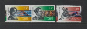 AUSTRALIA - #1540-#1542 - OLYMPIC GAMES CENTENARY MINT SET MNH