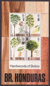 BRITISH HONDURAS - 1971 HARDWOODS OF BELIZE - MIN. SHEET - CTO