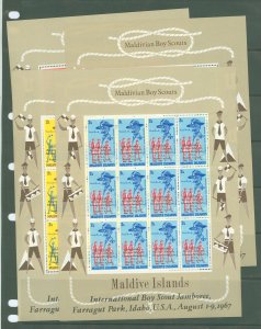 Maldive Islands #278-281 Mint (NH) Single (Complete Set) (Scouts)