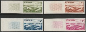 South Vietnam 1961 Sc 166-9 imperf margin set MNH**