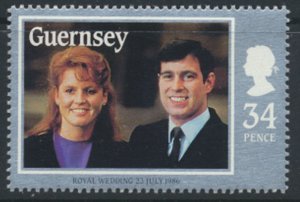 Guernsey  SG 370  SC# 335 Royal Wedding  Mint Never Hinged see scan 