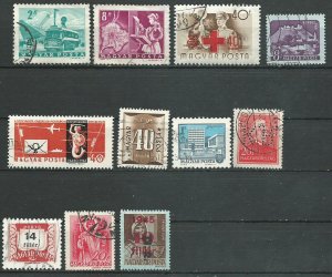 Hungary   11   different   used VF  PD