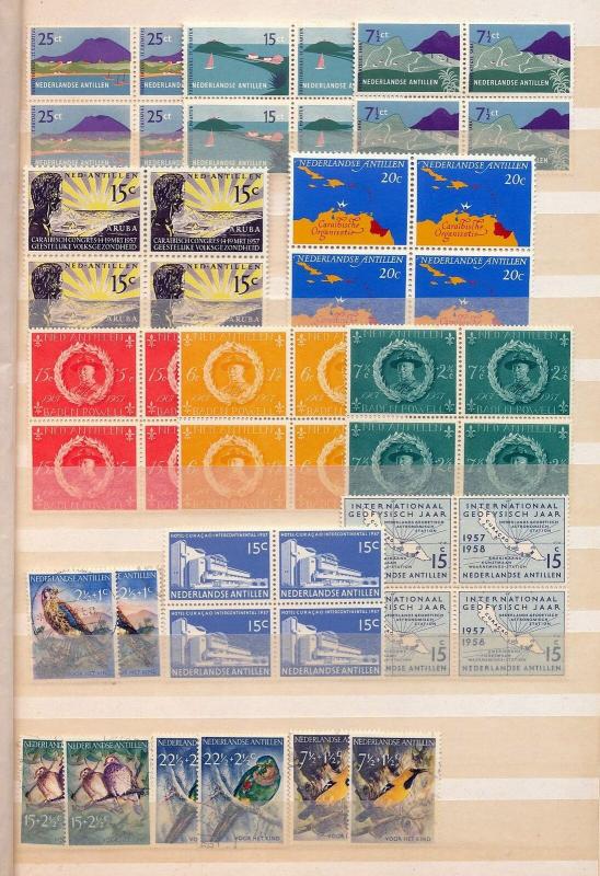 Netherlands Antillen Scouts Birds Art Blocks MNH Used(Appx 90 Stamps) DD618