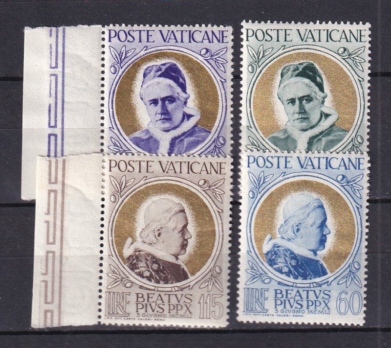 1951 - VATICAN - Pope Pius X - Scott #145-148 - MNH **