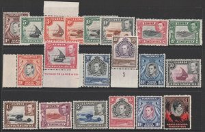 KENYA & UGANDA & TANGANYIKA 1938 KGVI Pictorial set + perfs. MNH **.