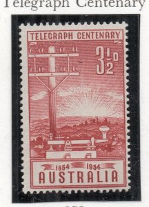 Australia 1954 Early Issue Fine Mint Hinged 3.5d. NW-253229