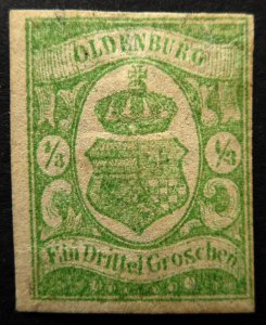 Germany, Oldenburg, Scott 10, Mint