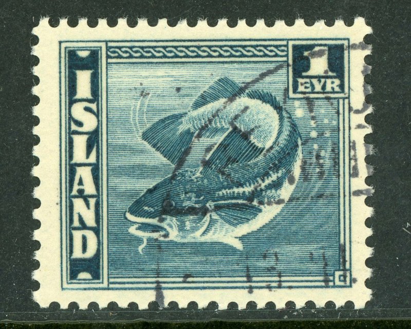 Iceland 1939 Fish Scott #217 Perf 14 VFU G195