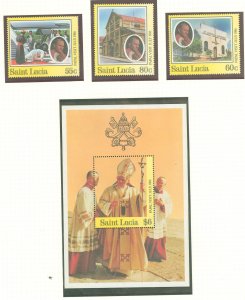 St. Lucia #835-838 Mint (NH) Single (Complete Set)